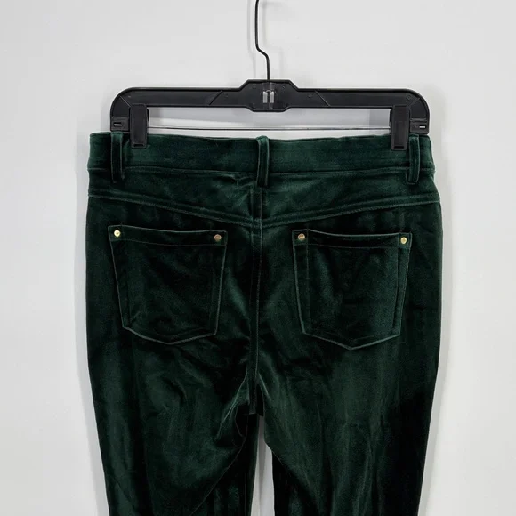 🦆 INC International Concepts Dark Green Velvet stretchy Pants - Picture 5 of 7